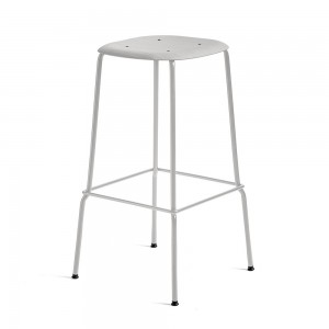 Taburete Soft Edge 80 de madera y acero de Hay para cafés y restaurantes.