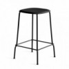 Taburete Soft Edge 80 de madera y acero de Hay para cafés y restaurantes.