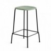 Taburete Soft Edge 80 de madera y acero de Hay para cafés y restaurantes.