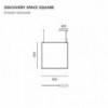 Discovery suspension Space square de Artemide. Lámparas modernas de diseño.