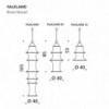 Lámpara suspensión Falkland de Danese Milano. Lámparas modernas.