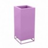 Macetero Cubo Alto Vela con Doble Pared y Sistema de Autorriego
