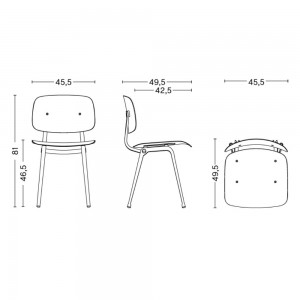 Silla Revolt de material reciclado ideal para espacios interiores de Hay.