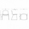 Silla AAC 09 tapizada y de acero de Hay ideal para espacios modernos.