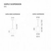 Lámpara de suspensión de diseño Gople de Artemide. Iluminación moderna.