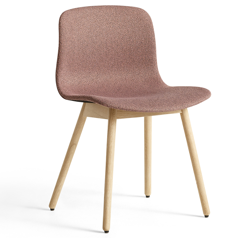 Silla AAC 13 tapizada de Hay, estilo nórdico y asiento tapizado para comedor.