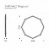 Espejo octagonal Emerald Magnum de Cattelan Italia. Espejos de salón modernos.