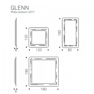 Espejo Glenn de Cattelan Italia en cristal reflejado para pared o suelo.
