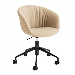Silla AAC 53 Soft de aluminio y polipropileno tapizada de Hay ideal para las oficinas