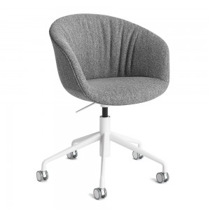 Silla AAC 53 Soft de aluminio y polipropileno tapizada de Hay ideal para las oficinas