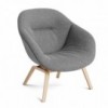 Butaca AAL 83 tapizado Soft de Hay para interiores, estilo nórdico y asiento tapizado.