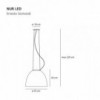 Nur suspensión led de Artemide. Tienda online lámparas modernas.