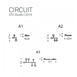 Lámpara colgante Circuit de Cattelan Italia. Iluminación de diseño moderno.