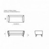Sofá moderno Impression de Prostoria. Sofas diseño en Muebles Lluesma.