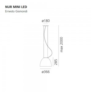 Nur mini led de Artemide. Tienda online lámparas elegantes y modernas.