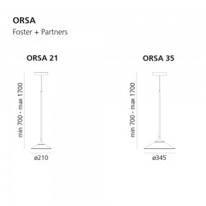 Orsa 21-35 de Artemide. Tienda online lámparas de diseño modernas.