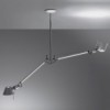 Tolomeo due bracci suspension alluminio Artemide de diseño elegante.