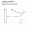 Tolomeo decentrata suspensión aluminio de Artemide. Iluminación moderna.