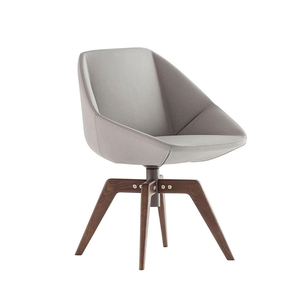Silla Stone con base giratoria de Bonaldo. Moderno diseño italiano.