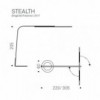 Lámpara de pie Stealth de Cattelan Italia. Lámparas de diseño moderno.