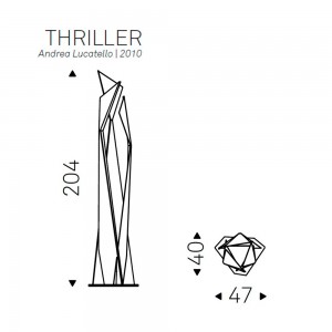 Lámpara de pie Thriller de Cattelan Italia. Lámpara de suelo modernas.