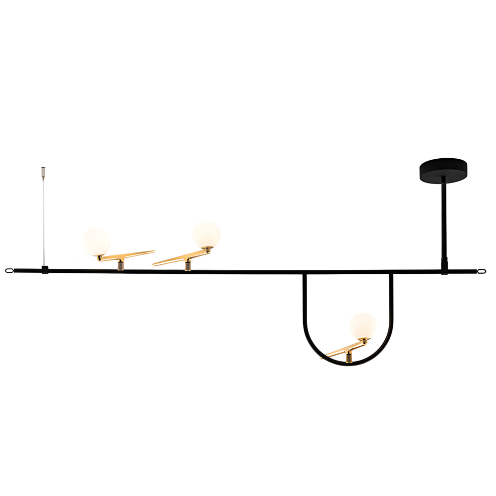 Lámpara Yanzi /SC1 de Artemide con un diseño único y elegante de suspensión.