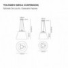 Tolomeo Mega suspensión de Artemide. Tienda online lámparas modernas.