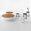 Mesa auxiliar Albino Family de Horm. Muebles modernos de diseño italiano.