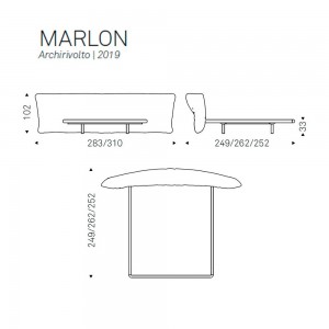 Cama Marlon de Cattelan Italia. Mobiliario de diseño. Camas de dos plazas.