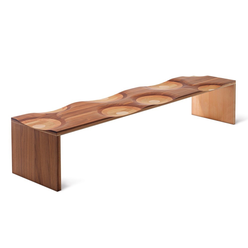 Banco Ripples de Horm. Muebles contemporáneos de interior y exterior.