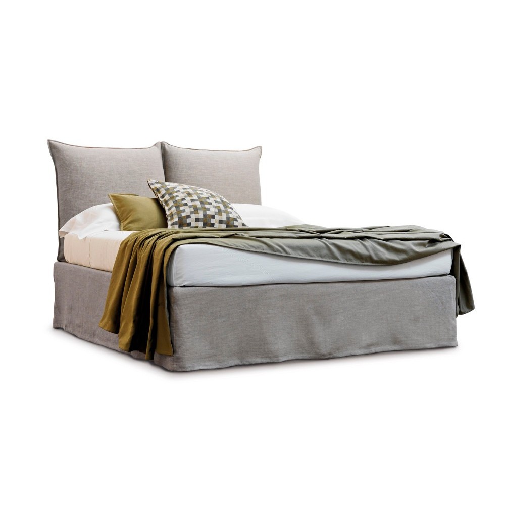 Cama con cabezal Milos de Horm. Muebles modernos de diseño para hogar.