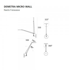 Demetra micro wall de Artemide. Tienda online de lámparas modernas.