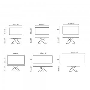 Mesa AX fija cerámica Bonaldo