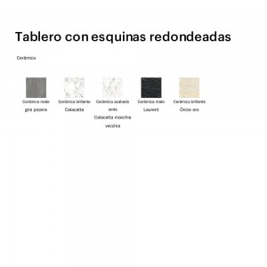 Mesa AX fija de Bonaldo. Moderna mesa redondeada de calidad italiana.