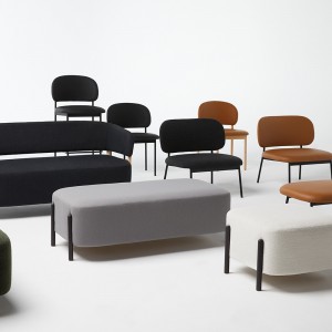 Puff RC Wood Blasco&Vila. Puff de diseño moderno para salón. Colección RC Wood.