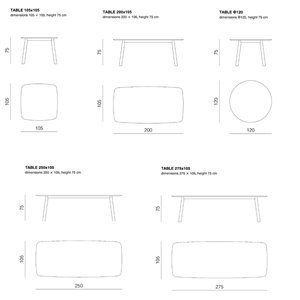 Mesa de comedor Rhomb de Prostoria. Mesa diseño de madera.