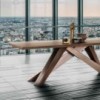 Mesa Big Table fija madera de Bonaldo. Mobiliario de diseño italiano.