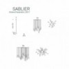 Lámpara colgante Sablier de Cattelan Italia. Lámparas de diseño moderno.