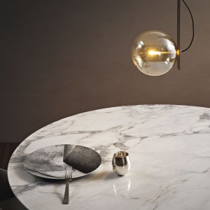 Mesa Circus redonda de Bonaldo. Calidad italiana ideal para salón.