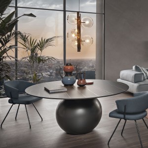 Mesa Circus redonda de Bonaldo. Calidad italiana ideal para salón.