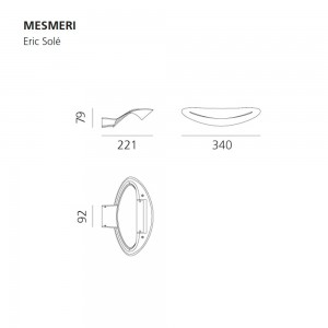 Mesmeri halo de Artemide. Diseño creativo y elegante en lámparas de salón.