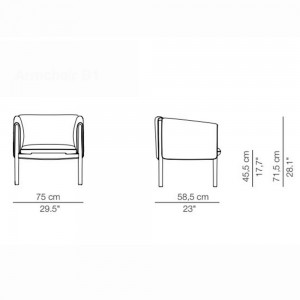 Butaca de diseño Bud de Perobell