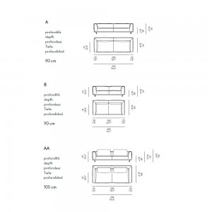Sofá Coleman de Horm. Sofás y sillones modernos. Muebles de diseño italiano.