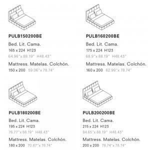 Cama Pulse suelo Joquer. Camas cómodas de diseño moderno para tu dormitorio.