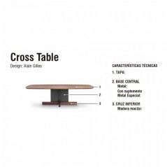 Mesa Cross Table madera Bonaldo
