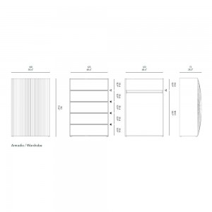 Armario diseño Blend de Horm. Complementos modernos de diseño italiano.