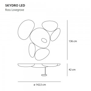 Skydro LED de Artemide. Diseño contemporáneo de iluminación interior.