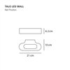 Talo LED wall de Artemide. Lámpara de diseño minimalista y elegante.