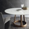 Mesa Greeny redonda de Bonaldo. Diseño italiano ideal para salones.