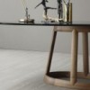 Mesa Greeny redonda de Bonaldo. Diseño italiano ideal para salones.